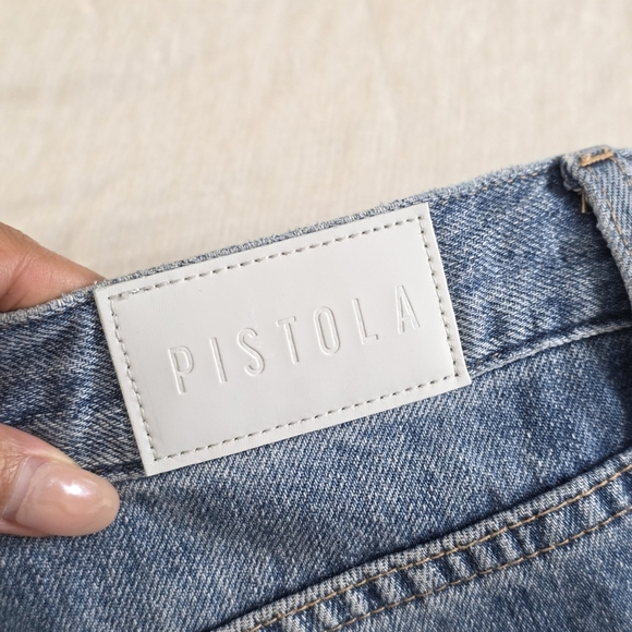 Pistola Maya Button-Fly Distressed Slouchy Relaxed Jeans, Size 27 - Picture 11 of 13